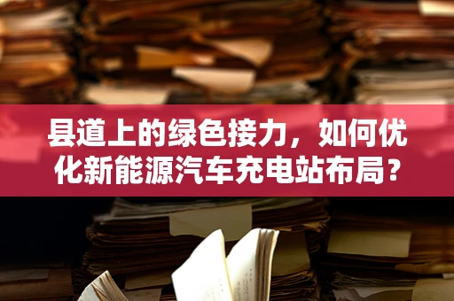 县道上的绿色接力，如何优化新能源汽车充电站布局？