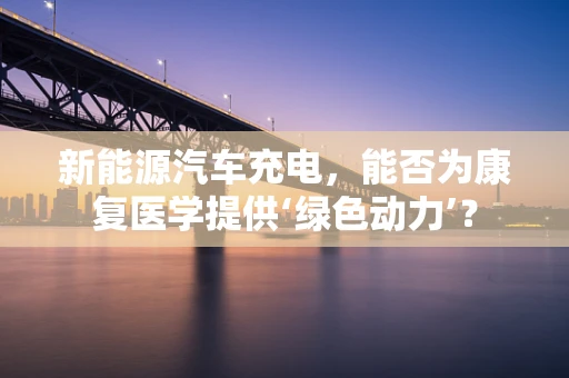 新能源汽车充电，能否为康复医学提供‘绿色动力’？