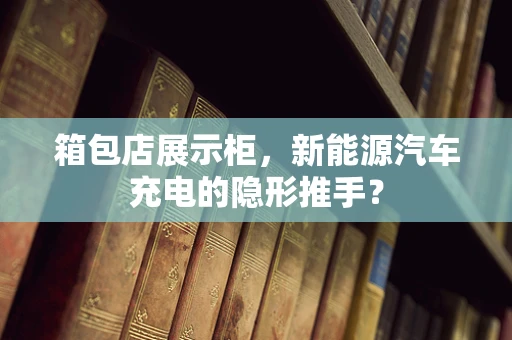 箱包店展示柜，新能源汽车充电的隐形推手？