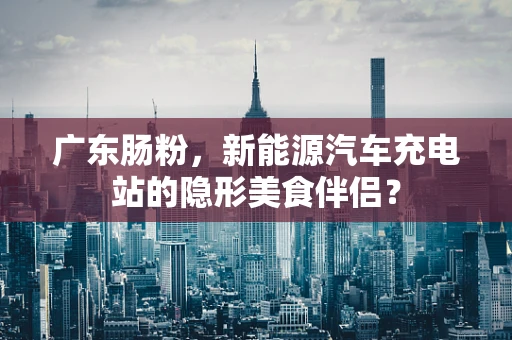 广东肠粉，新能源汽车充电站的隐形美食伴侣？