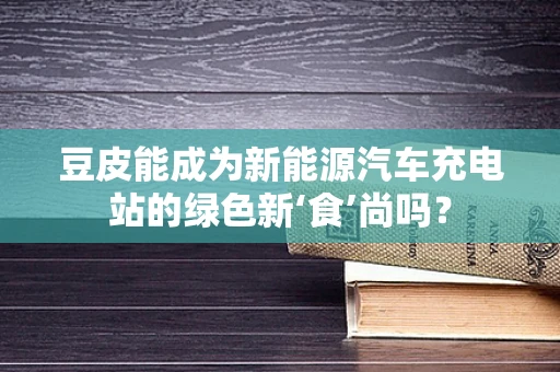 豆皮能成为新能源汽车充电站的绿色新‘食’尚吗？