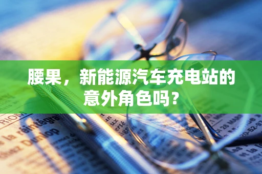 腰果，新能源汽车充电站的意外角色吗？