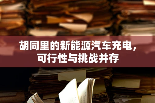 胡同里的新能源汽车充电，可行性与挑战并存